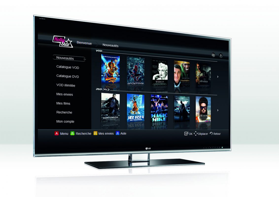 HollyStar sur les TV intelligentes.