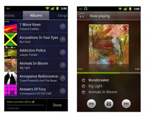 Google-Music Le service d'écoute de musique en ligne Google Music.