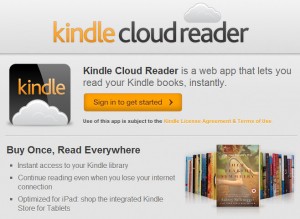 Le Kindle Cloud Reader: une liseuse qui a la tête dans les nuages.... Le Kindle Cloud Reader: une liseuse qui a la tête dans les nuages....