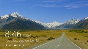 Microsoft Windows 8: l'écran de verrouillage.