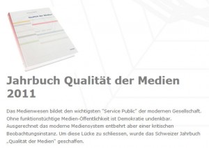 Une étude sur la qualité de l'information en Suisse. Une étude sur la qualité de l'information en Suisse.