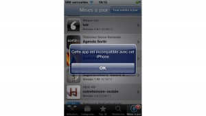 iOS: le bal des application non compatibles... iOS: le bal des application non compatibles...