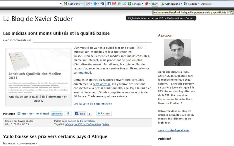 Enfin, mon blog officiel ne vaut que 4/10...