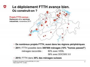 Fibre optique: la carte des projets de déploiement en Suisse. ComCom. Fibre optique: la carte des projets de déploiement en Suisse. ComCom.