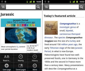 L'application officielle de Wikipedia sur l'Android Market. L'application officielle de Wikipedia sur l'Android Market.