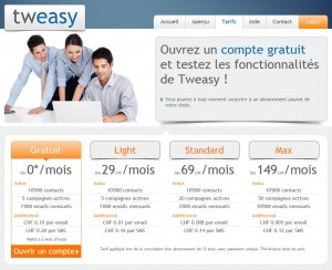 Tweasy: les différents tarifs pour la Suisse. Tweasy: les différents tarifs pour la Suisse.
