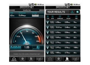 Le très utile utilitaire Speedtest. Le très utile utilitaire Speedtest.