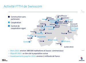 Swisscom contribue au développement de la fibre dans toute la Suisse. Swisscom contribue au développement de la fibre dans toute la Suisse.