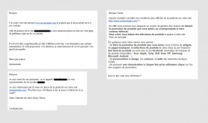 Quelques propositions reçues. Quelques propositions reçues.