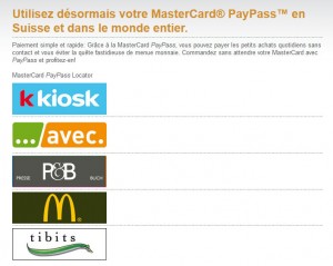 PayPass et NFC en Suisse. PayPass et NFC en Suisse.