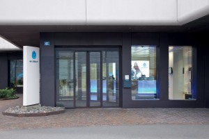 L'entrée du siège d'UPC Cablecom à Zurich.