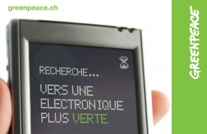 Greenpeace pour une électronique plus écologique. Greenpeace pour une électronique plus écologique.