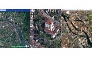 Le château de Thoune, selon Here de Nokia, Google Maps et Plans d'Apple. Le château de Thoune, selon Here de Nokia, Google Maps et Plans d'Apple.