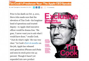Tim Cook: l'entretien. Tim Cook: l'entretien.