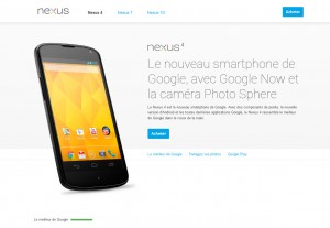 LG Google Nexus 4: écran HD, quad-core, 2Go, Android 4.2. LG Google Nexus 4: écran HD, quad-core, 2Go, Android 4.2.