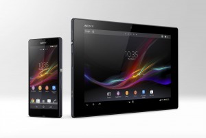 Le duo Sony Xperia Z et Sony Xperia Tablet Z.