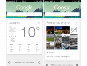 Google Now sur iPhone et iPad. Google Now sur iPhone et iPad.