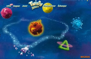 Le jeu Twistymania de la Migros.