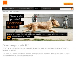 Le réseau 4G / LTE d'Orange est disponible. Le réseau 4G / LTE d'Orange est disponible.