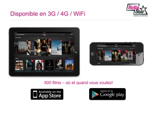 Les applications d'HollyStar pour smartphones.