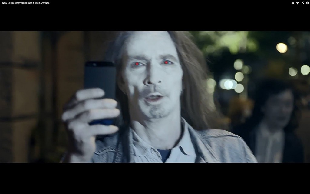 Une publicité pour le Nokia Lumia 925.