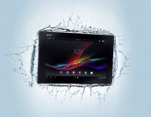 L'Xperia Tablet Z est étanche. Pratique pour la cuisine.