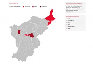 La fibre optique ne concerne que de petites zones du Haut-Valais. La fibre optique ne concerne que de petites zones du Haut-Valais.