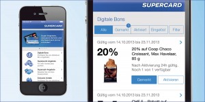 L'application Coop pour gérer ses bons et la Supercard. L'application Coop pour gérer ses bons et la Supercard.