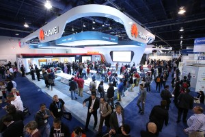 Le stand de Huawei au CES de Las Vegas. Le stand de Huawei au CES de Las Vegas.