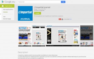 L'application de «L’Impartial» L'application de «L’Impartial»
