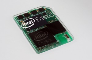 Le micro-ordinateur Intel Edison. Le micro-ordinateur Intel Edison.