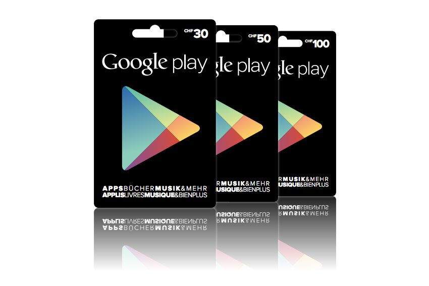 Des bons pour le Google Play Store. Des bons pour le Google Play Store.