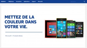 Microsoft a mis en ligne le nouveau site de Nokia qu'il vient de racheter.