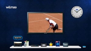 L'interface de la Wilmaa TV Box.