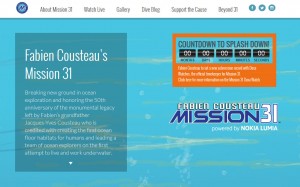 La Mission 31 de Fabien Cousteau immortalisée par des Microsoft Nokia Lumia. La Mission 31 de Fabien Cousteau immortalisée par des Microsoft Nokia Lumia.