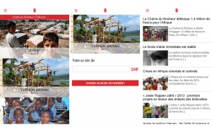 L'application de la Chaîne du Bonheur. L'application de la Chaîne du Bonheur.