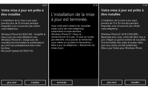 La mise à jour du Nokia Lumia 920 vers Windows Phone 8.1.