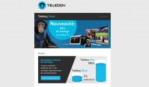 Teleboy: jusqu'à 20 heures d'enregistrements en plus avec la nouvelle formule. Teleboy: jusqu'à 20 heures d'enregistrements en plus avec la nouvelle formule.