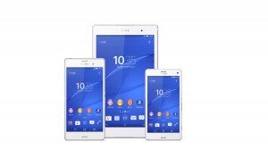 La gamme Sony Xperia Z3. La gamme Sony Xperia Z3: 4,6, 5,2 et 8 pouces.