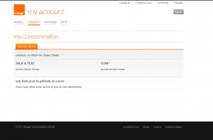 MyAccount d'Orange: le grand vide! MyAccount d'Orange: le grand vide!