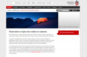 Les cabanes du CAS cartonnent sur internet.