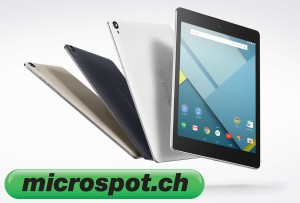 La Nexus 9 pour 392 francs chez microspot.ch.