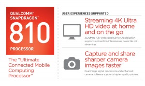 Le Snapdragon 810 comporte huit coeurs. Le Snapdragon 810 comporte huit coeurs.