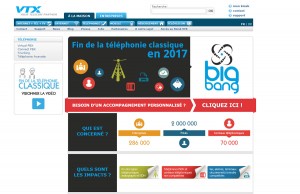 Fin de la téléphonie classique en 2017. La page spéciale de VTX. Fin de la téléphonie classique en 2017. La page spéciale de VTX.