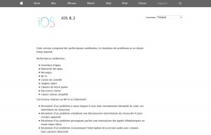 Apple iOS: une politique de mise à jour souvent à suivre. Apple iOS: une politique de mise à jour souvent à suivre.