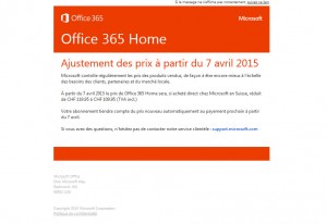 Office 365 Home bientôt moins cher en Suisse.