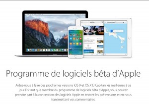 «Toutes les versions bêta publiques des logiciels font partie des données Apple confidentielles.» «Toutes les versions bêta publiques des logiciels font partie des données Apple confidentielles.»
