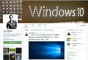 Windows 10: 75 millions de téléchargements.