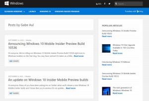 Windows 10: les nouveautés pour les Insiders par Gabe Aul. Windows 10: les nouveautés pour les Insiders par Gabe Aul.