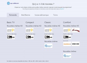 UPC Cablecom complète son offre TV. UPC Cablecom complète son offre TV.